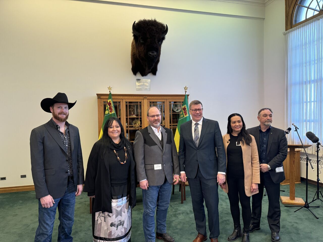 Bison Shoulder Mount Unveiling Ceremony